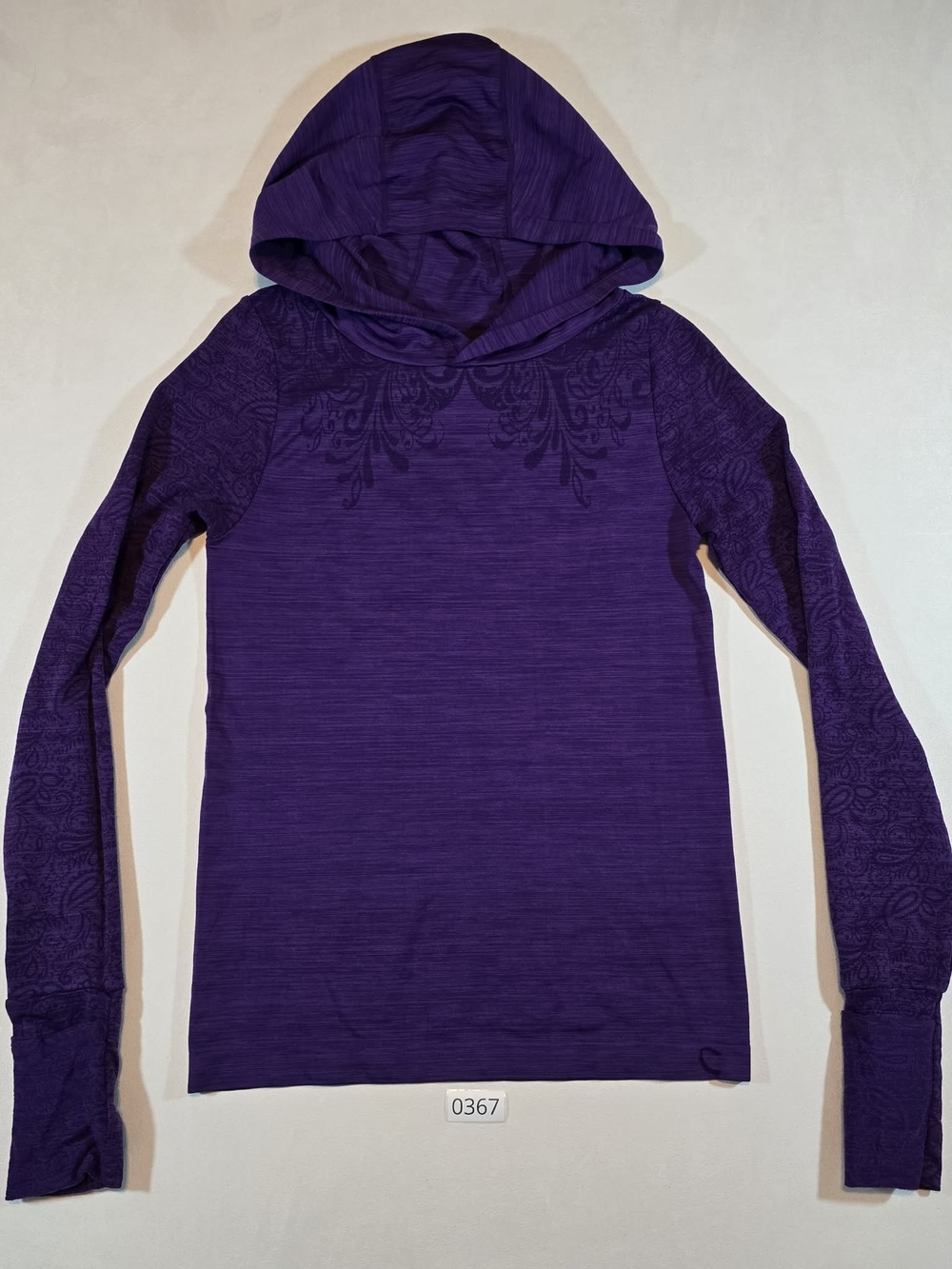 Purple Climawear Hooded Shirt Medium